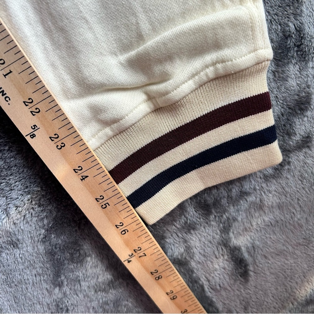 McNairy &‎ Co Mens M Jogger Sweatpants Cream Striped Cuff Streetwear Lounge NWT - Picture 9 of 10